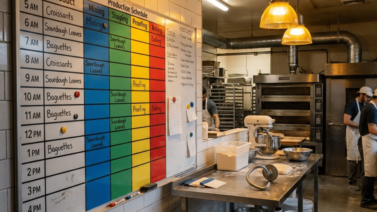 bakery production workflow optimization