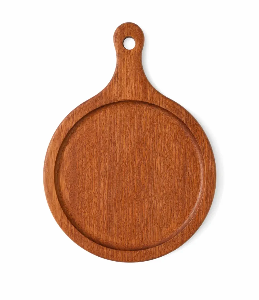 Pizza Board with Handle 20cm Diameter Wooden