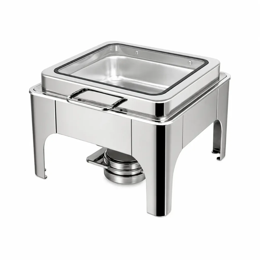 Square Chafing Dish 6 Litre Svea Silver Hydraulic