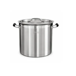 STOCK POT 32CM, ANTI HEAT RUBBER HANDLE, HEAVY DUTY SS304 25L THICK LAYER