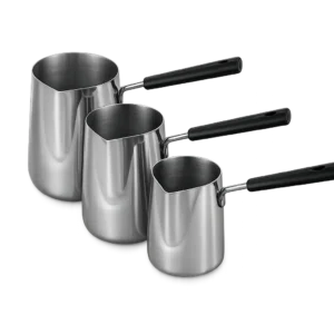 TURKISH COFFEE POT 3 PERSON 1000ML, STAINLESS STEEL INDUCTION FRIENDLY