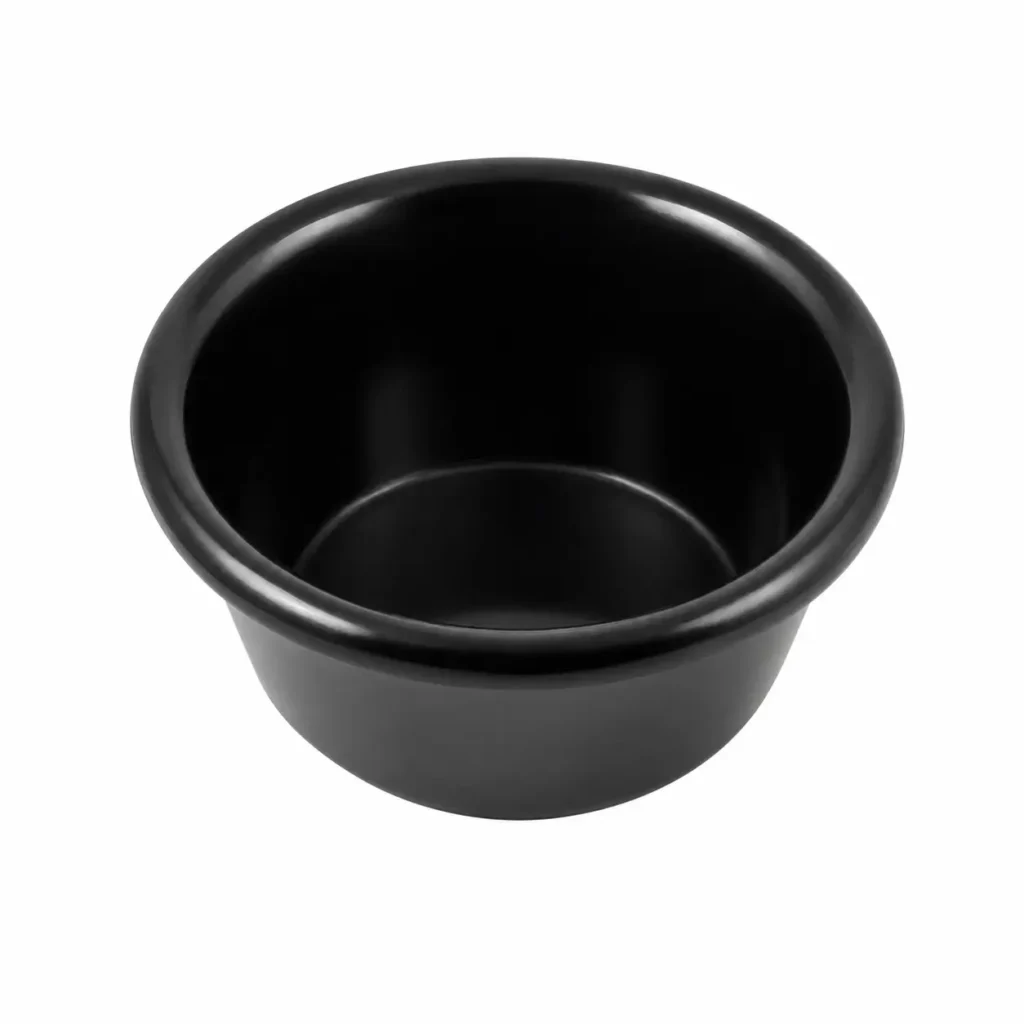 Vague Melamine Black Ramekin 8.5cm