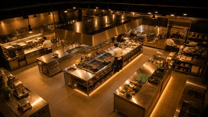 Commercial Kitchen Layout Design Guide for Restaurants