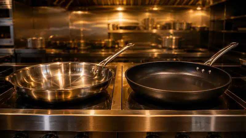 Best Frypans for Restaurant Kitchens: Stainless Steel vs Non-Stick