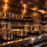 stainless steel cookware commercial kitchen