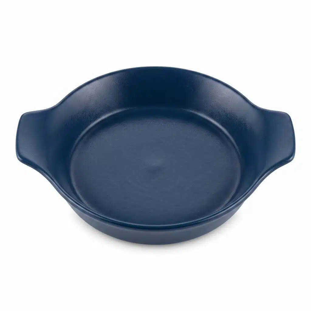 Round Dish With 2 Handle 16Cm Dark Blue