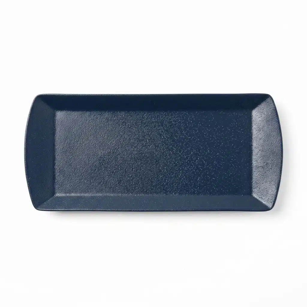Rectangular Dark Blue Plate