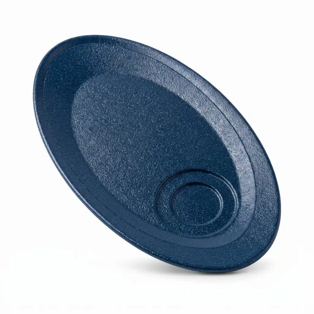 Dark Blue Oval Saucer 29Cm