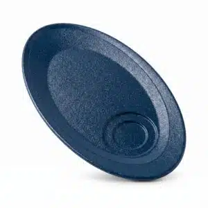 Dark Blue Oval Saucer 29Cm