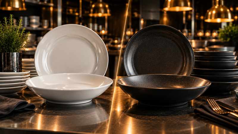 melamine vs porcelain tableware
